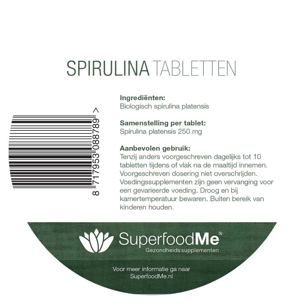 Festival Verenigde Staten van Amerika Meerdere Biologische Spirulina tabletten kopen bij Superfood4Me